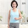 Chaleco de Algodón para Mujeres de Mediana Edad y Ancianas Sudadera sin Mangas para Madre Talla Grande Chaleco de Ropa Interior Corto de Algodón Verano