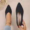Zapatos europeos y americanos sin cordones transfronterizos, suaves y elásticos, punta fina, adecuados para ir al trabajo en primavera y verano, antideslizantes, cómodos, de corte bajo, disponibles en tallas grandes