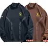 Blusas de outono e inverno com gola alta discreta, fleece dupla face, camada interna slim fit para negócios, camisa base quente, camiseta masculina de manga longa