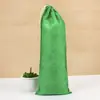 Bolsas de Cordão Não Tecidas de Corda Única e Dupla, Sacos à Prova de Poeira para Sapatos, Brinquedos, Palmilhas, Sacos de Embalagem com Logo Impresso