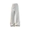 Nuevos Pantalones de Plumón Cálidos de Pierna Recta Sueltos Rayados Versátiles Casuales para Hombre Otoño 2026