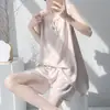 Pantalones Cortos con Tirantes de Nuevo Estilo de Mianchui Shijia para Mujer, Hechos de Algodón Artificial, Frescos y Cómodos, Adecuados para Ropa de Casa y Se Pueden Usar Afuera, Conjunto de Pijama de Verano