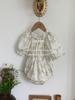{jennybebe} Traje de gateo floral estilo francés de verano para bebé Mono estilo western para niña Bebé Boyhare