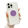 Círculo Morado Adecuado para Apple 18Promax Mate Magnético Iphone16/15 Agujero Grande Protección Anticaída Decimocuarta Generación