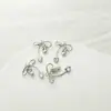 Pingente de Brinco Colar Coração Laço Coração com Diamante Artesanal DIY Acessórios de Material