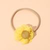 Amazon Cross-border Novo Headwear Infantil Bebê Handmade Thin Cloth Flower Fine Hair Band Baby Elastic Cute Headband