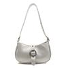 Bolsa pequena estilosa feminina primavera e verão 2024 nova bolsa casual para todas as combinações bolsa de axila semicircular bolsa de ombro elegante e moderna