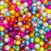 Cuentas de tierra con superficie de corte acrílica en cuentas diy collar de cuentas hecho a mano para niños joyería accesorios de cuentas cuentas sueltas