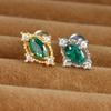Pendientes de botón de encaje hueco de diamante de venta caliente europeos y americanos pendientes de varilla delgada de bola de giro de tornillo de acero inoxidable exquisitos
