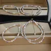 Collar de Perlas de Arroz de Agua Dulce Natural para Mujer Cadena para Clavícula con Piedras de Colores Dopamina Plata S925 Simple Elegante Joker