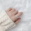 Anel de Renda Vazada Estilo Coreano Prata de Lei S925 Feminino ins Nicho Luxo Leve Fada Simples Aberto