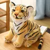Boneco Tigre Bebê Sentado Boneco de Pano Tigre Brinquedo de Pelúcia Dia das Crianças Presente de Aniversário para Menino