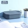 Caja de almacenamiento de escritorio con tapa, cesta de plástico para guardar refrigerios, juguetes, comestibles, cosméticos, a prueba de polvo.