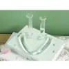 Tubo vertical amor simples vaso de vidro transparente ornamentos de sala de estar decoração hidropônica planta verde de chão arranjo de flores de mesa