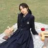 Conjunto de Traje JK Estilo Academia Estilo Japonés: Blazer + Camisa + Falda plisada con tirantes, Nuevo conjunto de tres piezas Primavera y Otoño 2026