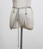 Cadena de cintura para pantalones de mariposa, cinturón fino decorativo para mujer, cadena sencilla que combina con la cintura del vestido, cinturón pequeño ajustado para falda