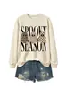 Amazon eBay tienda independiente moda versátil mujer temporada espeluznante tres fantasmas sudadera divertida