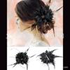 Pinza para el pelo de flor de plumas de novia Accesorio para el pelo más vendido transfronterizo Tres en uno Hecho a mano Dulce Moda Versátil