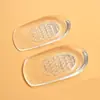 Almohadilla de Talón de Silicona Autoadhesiva de Absorción Cómoda Amortiguadora Invisible Media Almohadilla Pegatina para Talón Almohadilla Elevadora Interna Media Almohadilla Trasera para Hombres y Mujeres