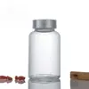 Botella Cápsula de Vidrio Transparente Transfronteriza 60ml 80ml Botella de Producto para la Salud Sellada Esmerilada Botella Vacía para Bebidas Jugo Té de Leche