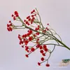 Flores de Gypsophila artificiais para simulação de buquê de noiva, buquê de mão, plástico, cola macia, flor artificial