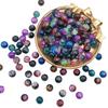 Cuentas de palomitas de maíz de vidrio agrietado de 10 mm, cuentas de vidrio pintadas, cuentas de joyería hechas a mano, accesorios de joyería antiguos de bricolaje al por mayor