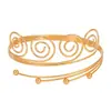 Pulseiras de Braço de Metal Transfronteiriças com um Toque Europeu e Americano de Alta Qualidade, Acessórios de Mão Versáteis, Borboleta, Coração, Folha, Pulseiras Multicamadas Femininas