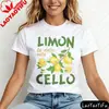 Camiseta Vintage de Limón Transfronteriza LaDolceVita, Camiseta Creativa de Limón, Camiseta Italiana para Verano