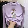 Nueva colección de otoño e invierno de capas base de forro polar para niños: Camisetas interiores de manga larga con cuello alto, cálidas y cómodas, para niñas pequeñas y niños pequeños