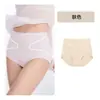 Calcinha Feminina Cintura Alta Controle Leve da Barriga 10A Antibacteriana Sem Costura Respirável Modeladora do Quadril Seda Gelo Tamanho Grande Roupa Íntima Feminina