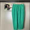 2303# camiseta de moda estampada de algodón y lino pantalones harén de pierna ancha conjunto de 2 piezas