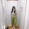 Pantalones Casuales de Verano para Mujer Estilo Japonés 24 Nuevo Estilo Mezcla de Algodón y Lino Plisados de Boca Estrecha Pantalones Casuales de Nueve Puntos para Mujer 470937