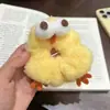 Goma para el pelo de pollito de peluche, Estilo de dibujos animados lindo y peculiar, Scrunchie femenino para coletas, Adorable accesorio para el cabello