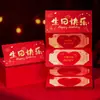 Pequeño Sobre Rojo Plegable con Estampado Dorado para Cumpleaños de Novia, Confesión Navideña, Regalo Ceremonial de Alta Gama, Sobre Rojo Regalo de San Valentín 520
