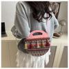Bolsa Pequeña Estilo Étnico para Mujer Sue 2025 Bolso de Hombro Cruzado Bolso de Mujer Estilo Chino Bolsa Redonda Pequeña Estilo Extranjero de Moda Transfronterizo No