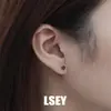 1183 Pendientes de Rosa en Estilo Minimalista, Plata de Ley S925, Únicos y Versátiles, Pendientes de Alta Gama, Joyería de Plata al por Mayor