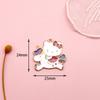 Accesorios de joyería de aleación DIY con diseño de gato de dibujos animados, lindos pendientes colgantes pequeños con forma de gota de aceite de gato K