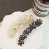 Horquilla Dulce de Pedrería para Mujer Primavera y Verano Nuevo Clip de Pico de Pato de Flor Pequeña Elegante Clip para Flequillo Exquisita Horquilla Lateral