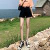Design de Alto Padrão Cintura Alta Shorts Jeans Rasgados Moda Verão Feminina Finos Linha A Soltos Wide-leg Hot Pants para Garotas Descoladas