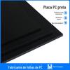 Placa de PC preta 3mm4mmPC placa de resistência 2mm5mm de alta velocidade de isolamento acústico policarbonato placa de PC