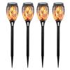 Venta al por mayor de fábrica Luces Solares LED de Llama Luces Solares para Jardín y Césped Luces de Antorcha Ahorro de Energía Solar Luces de Paisaje para Patio