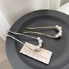 Accesorios para el cabello de aleación de zinc cuentas en forma de U pasador de pelo pasador de pelo moderno simple cabeza de bola placa artefacto para el cabello pasador cinco cuentas accesorios para el cabello