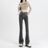 Azul claro Cintura Alta Primavera y Otoño Jeans Acampanados para Mujer 2025 Nueva Llegada Skinny Pequeño Hombre Primavera Pantalones de Herradura