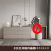 Cómoda de seis cajones estilo crema tocador integrado panel trasero madera maciza tablero ecológico almacenamiento para apartamentos pequeños dormitorio combinación de gabinete de almacenamiento y tocador