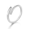 Anillo Transfronterizo de Lujo Ligero Avanzado Calado Mil Caras Nueva Moda Personalizado Combinable Cobre con Retención de Color Anillo Abierto Anillo para Mujer