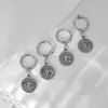 Nuevos Aretes Largos Redondos con Relieve por Ambos Lados/Aretes de Clip, Unisex, Pendientes de Diseño de Alta Gama, En Stock