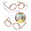 Accesorios para Muñeca de Bolsillo Gafas Pequeñas Muñeca BJD Gafas Pequeñas Juguete DIY Ácido Hialurónico Cibernético Rojo Pato Accesorios para Gafas