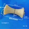 Roda de Polia de Nylon com Canaleta em U Rolamento Roda de Borracha Roda Guia para Tubo Redondo Suporte de Roda para Trilho Plástico Roda de Suporte para Porta e Janela com Canaleta em U