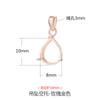 Pingente Gota de Água Porta Vazio Prata de Lei 925 Colar Pingente Fivela Acessórios de Joalheria DIY Design de Nicho Jade Cera de Abelha Porta Prata