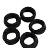 Banda de Goma Negra Sin Costuras de 4 mm, Elegante y Grueso Elástico para Cola de Caballo, Anillo para el Cabello Duradero, Elástico Intestino Delgado